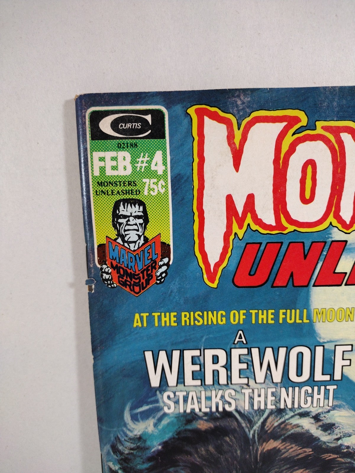 Monsters Unleashed Magazine #4 (Marvel/Curtis, Feb 1974) Fine+