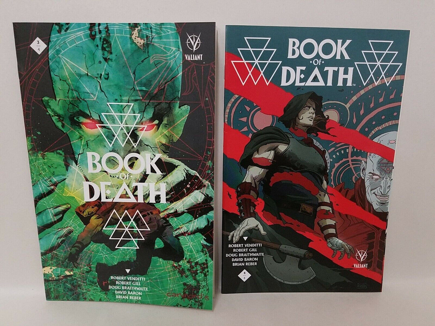 Book of Death (2015) #1 2 3 4 Valiant Comic Set Robert Venditti Gill