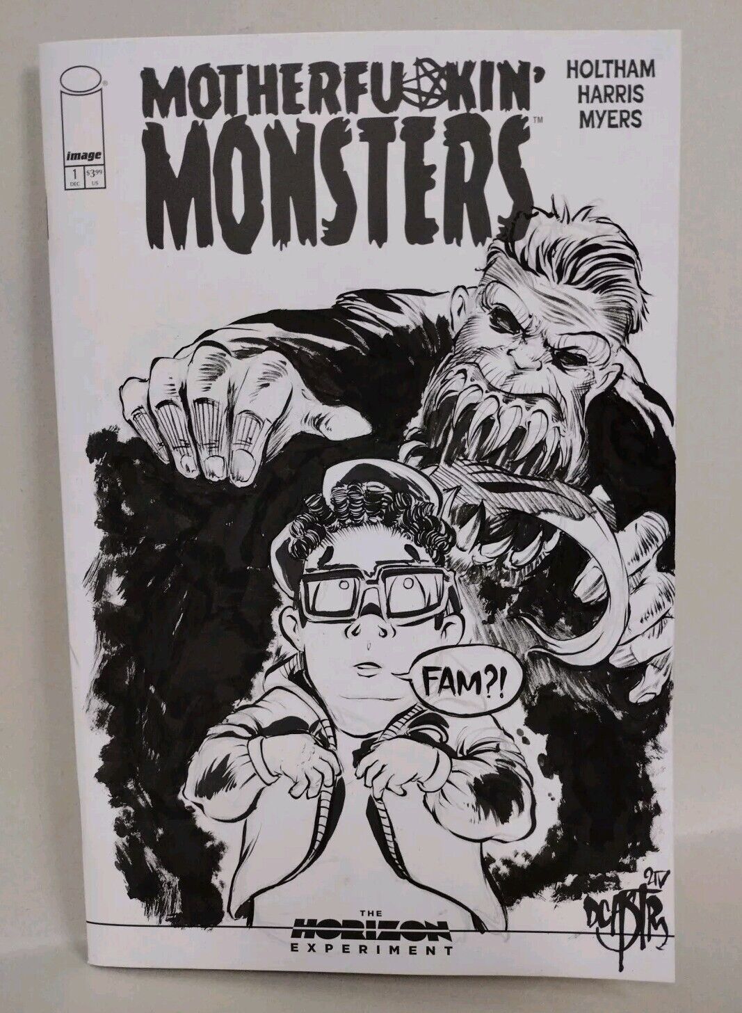 Mother Fu*kin Monsters #1 Image Comic Sketch Variant W Original DCastr Art