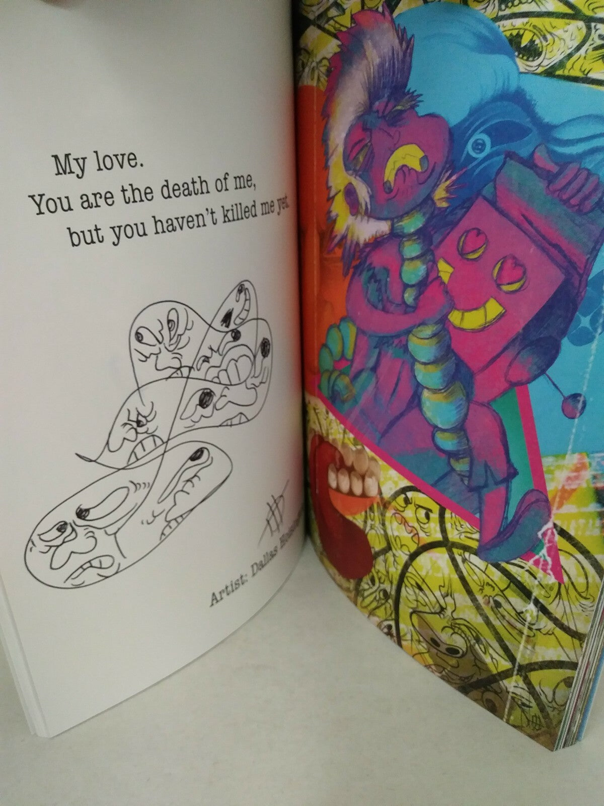 Creepy Romance (2016) Vol 4 SC Cosondra Sjostrom Signed 2x W Sketches Dave Castr