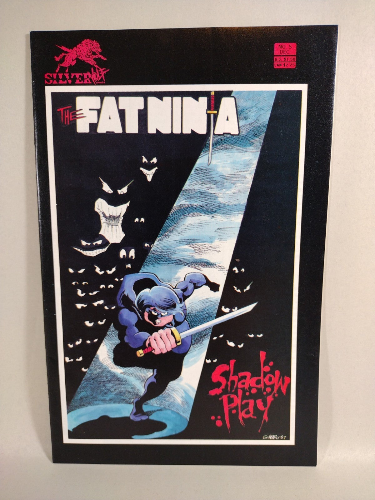 Fat Ninja (1986) Complete Silverwolf Comic Set #1 2 3 4 5 Gary Amaro VG-VF