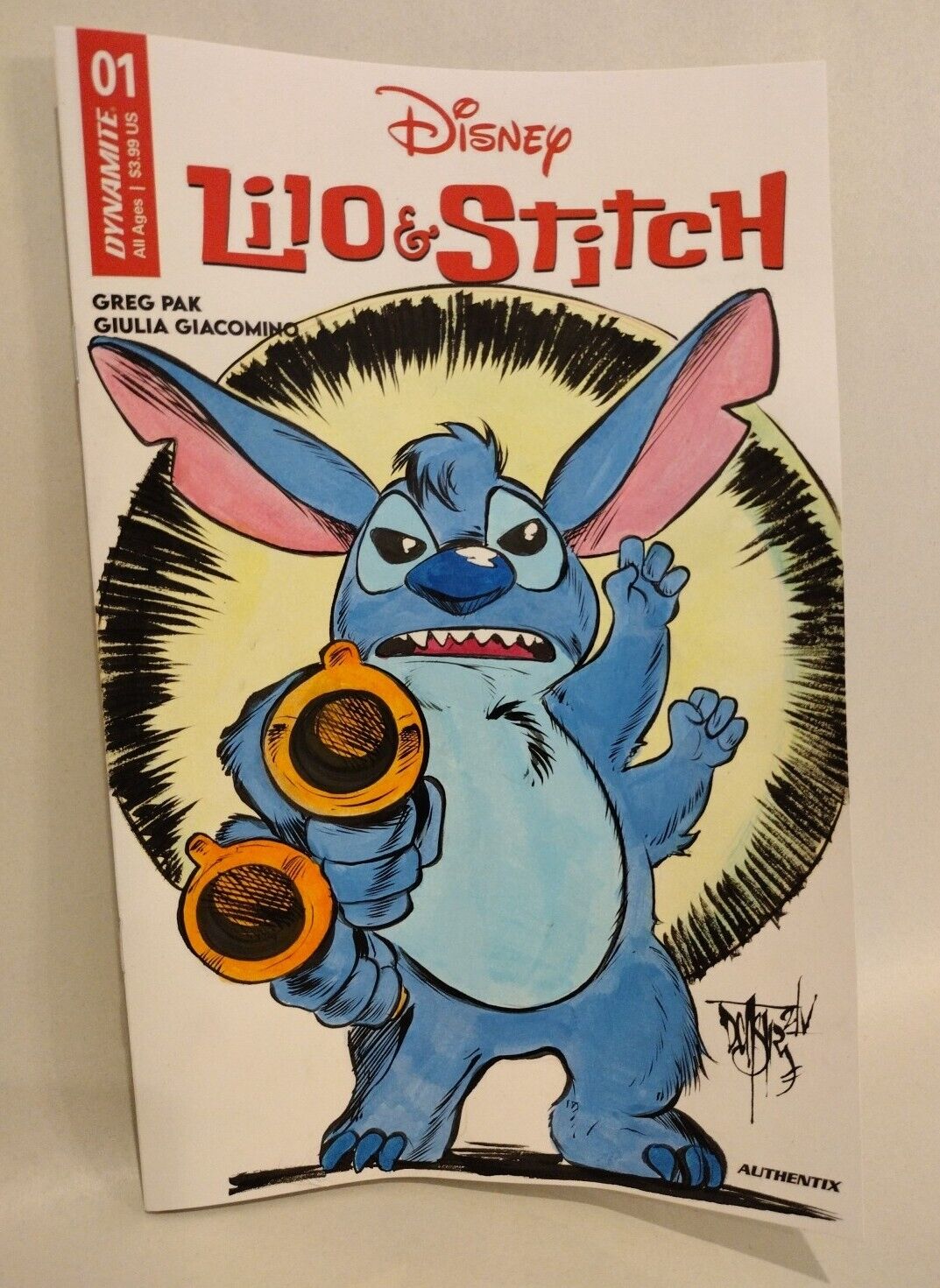 Lilo And Stitch #1 (2024) Disney Dynamite Sketch Variant Cover W Original Art 