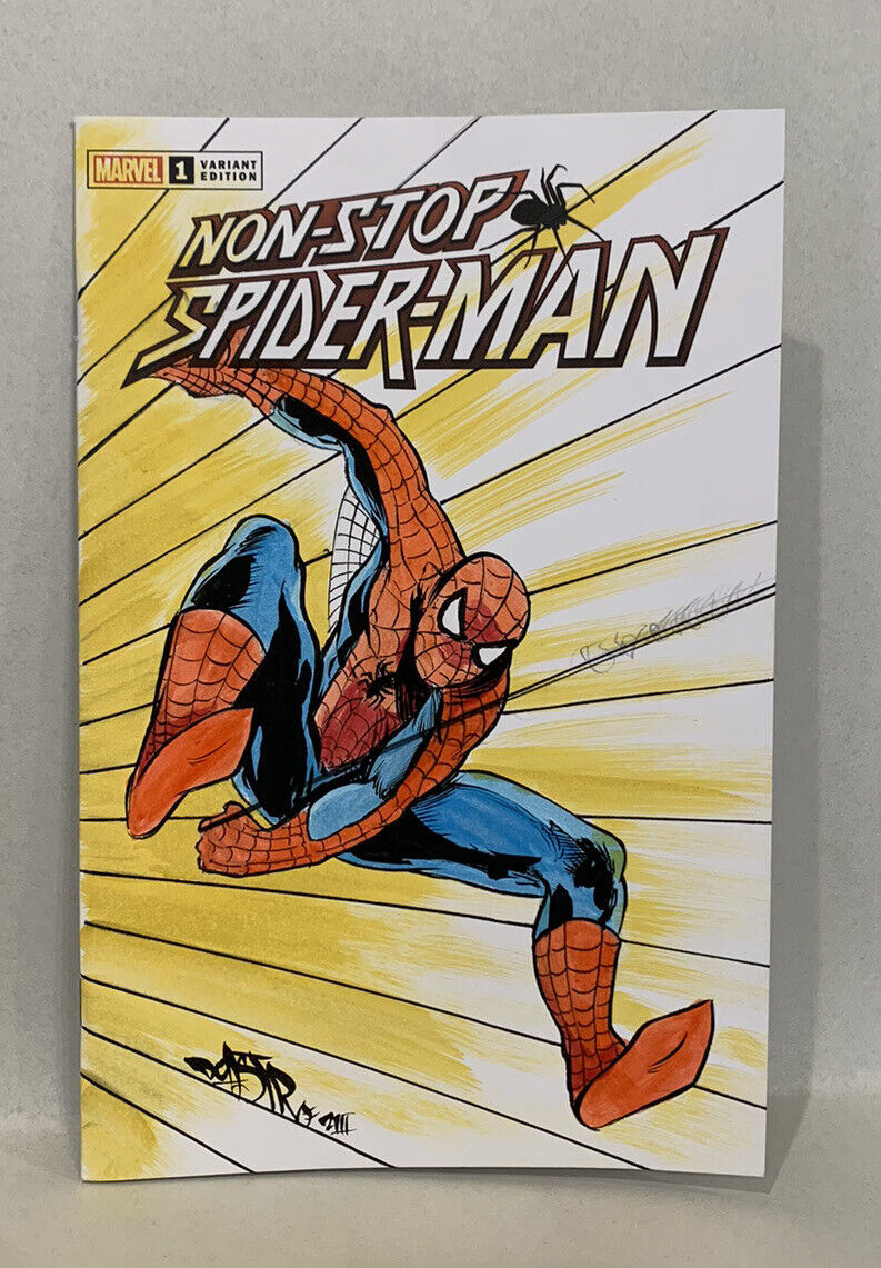 Non Stop Spider-Man #1 Blank Variant Cover Comic 2021 W DCastr Original Art