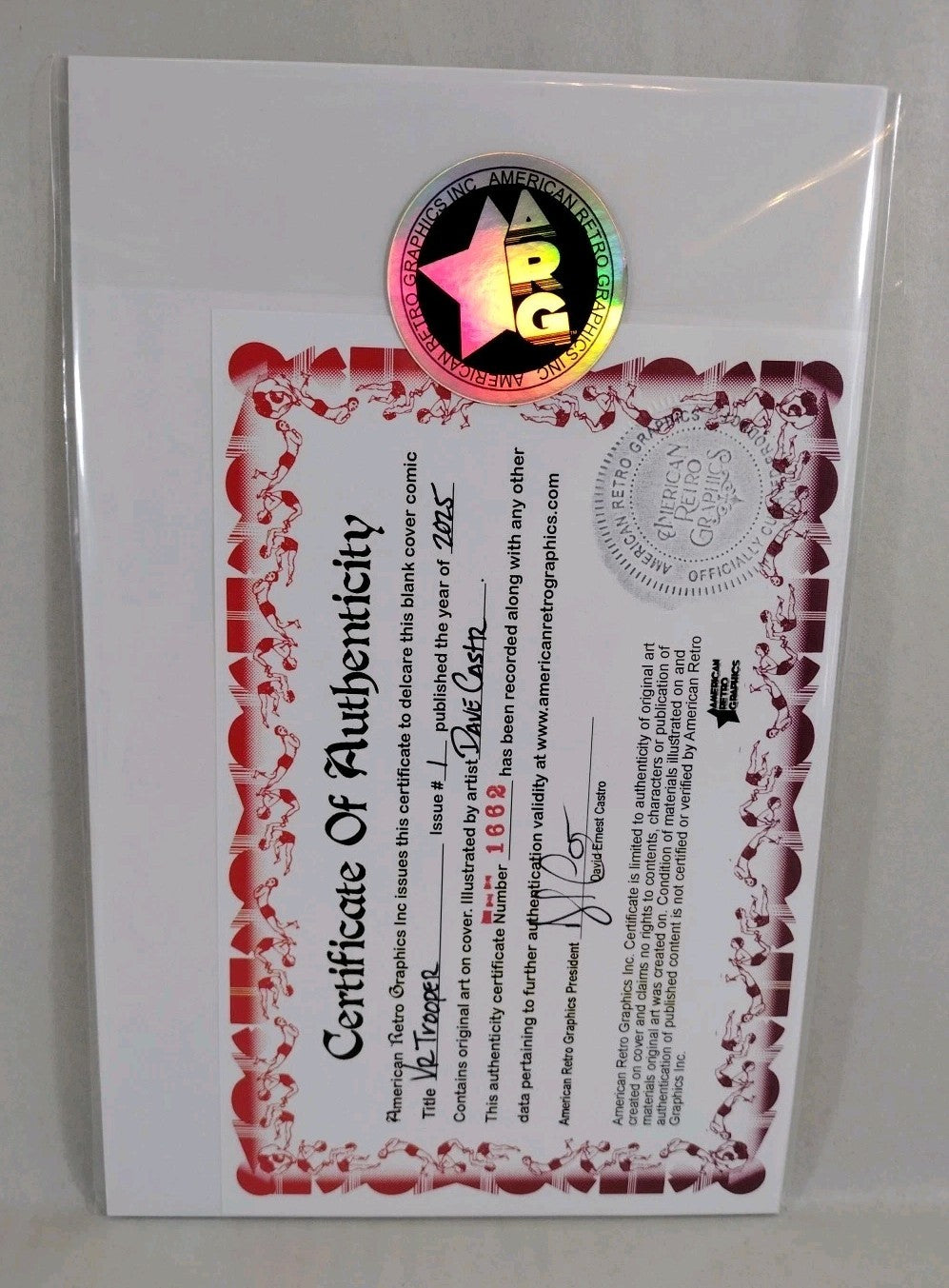 VR Troopers #1 (2025) Boom Sketch Cover Variant Comic W Original Dave Castr Art