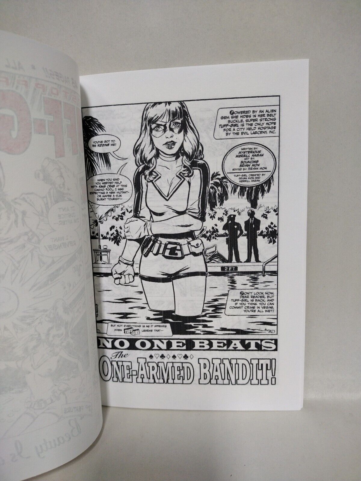 Unstoppable Tuff-Girl (2010) Monster Ent. Comic Lot Set #1 2 3 #3 Ashcan Signed