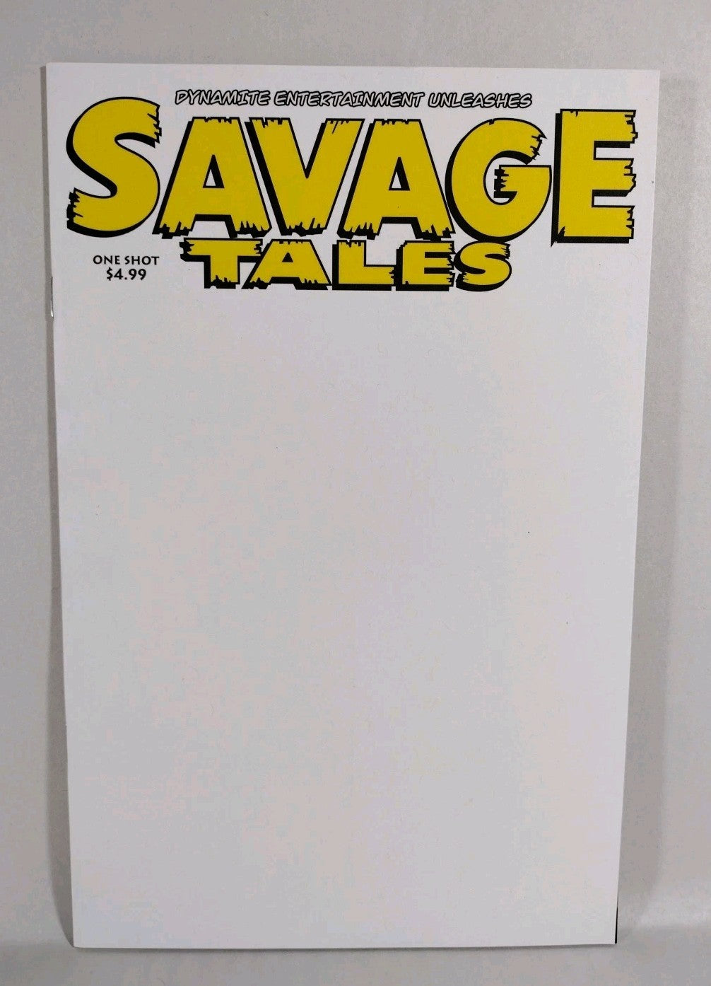Savage Tales #1 (2022) Dynamite Blank Sketch Variant Cover One-Shot Comic New NM