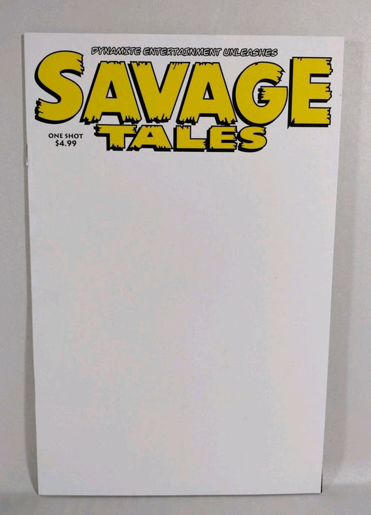 Savage Tales #1 (2022) Dynamite Blank Sketch Variant Cover One-Shot Comic New NM