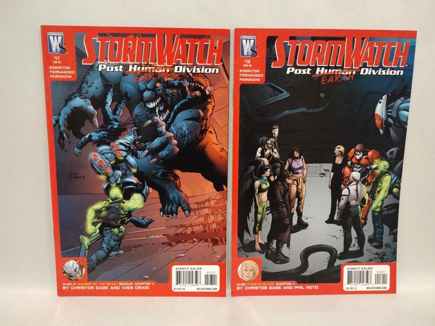 Stormwatch Post Human Division (2008) Wildstorm Comic Set #13-24 Last Issues