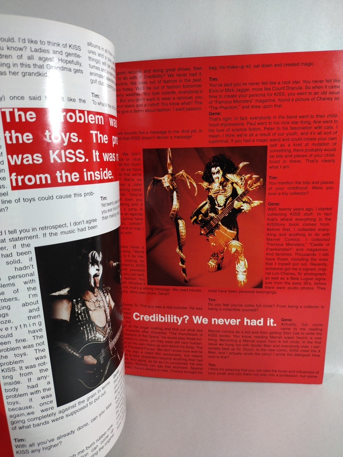 Go Figure Action Figure Magazine #1 (1997) Kiss Ed Set Gene Simmons Ace Frehley