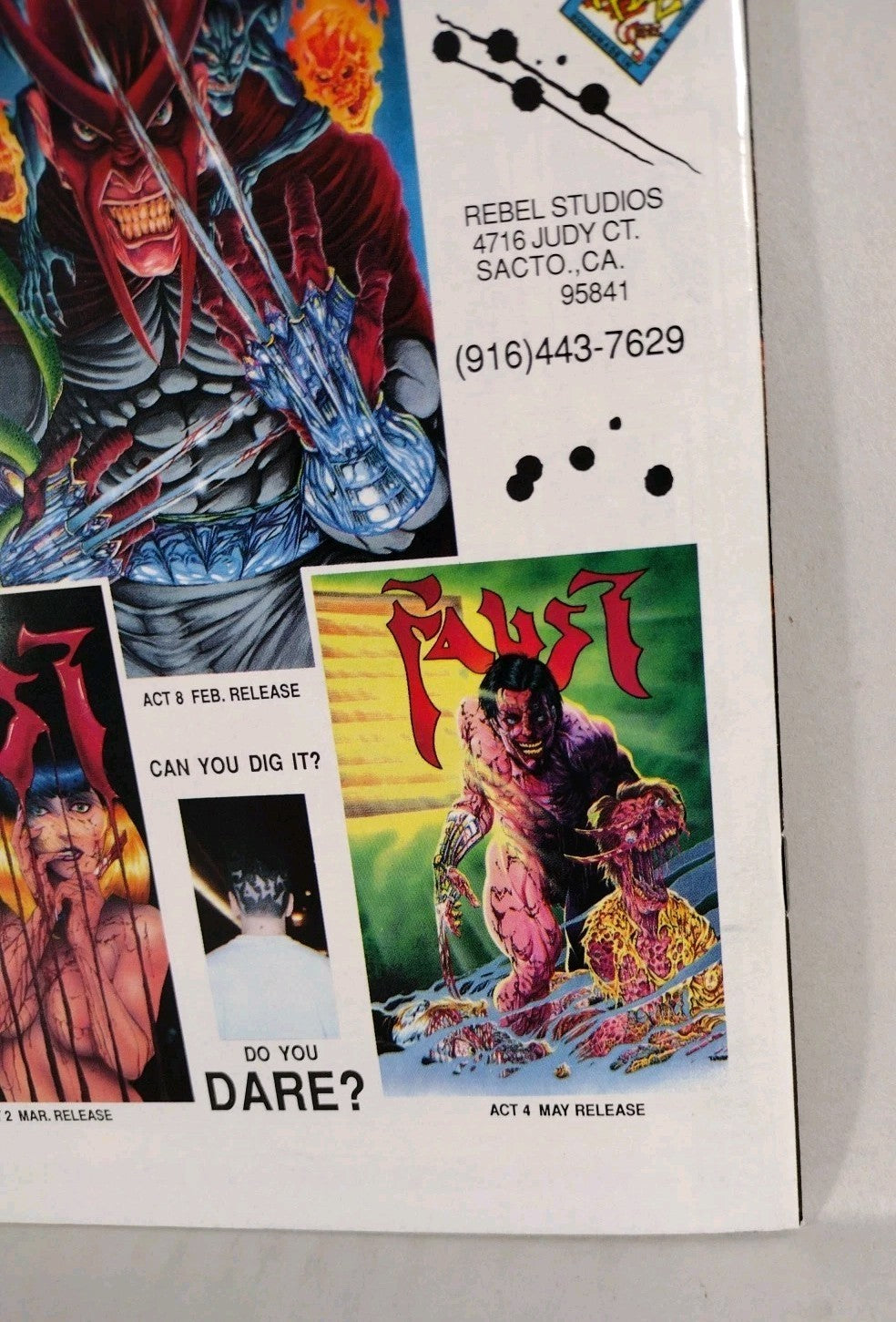 Faust Love of the Damned Act 3 (1992) Rebel Edition Comic 1st Print Tim Vigil