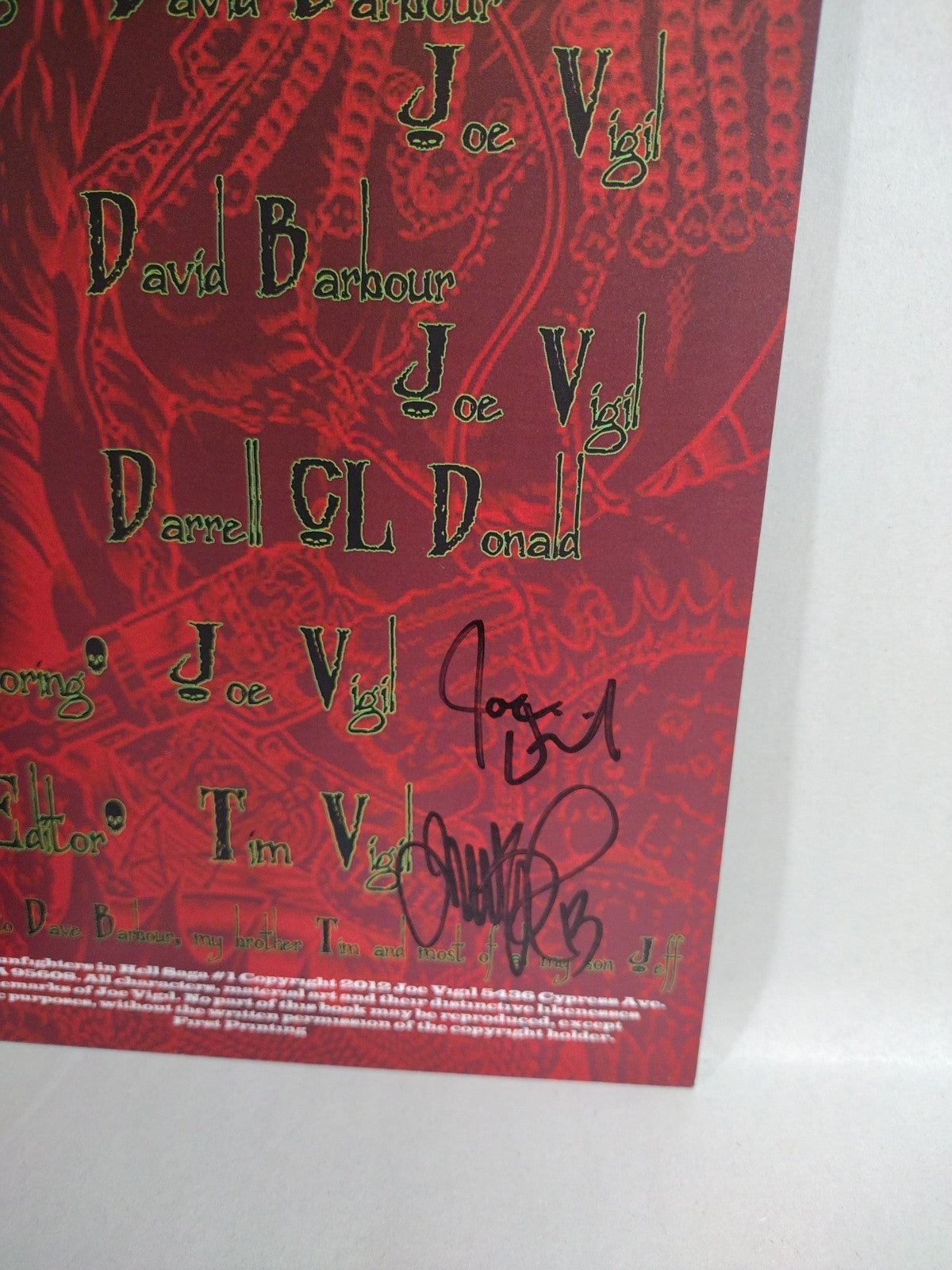 Original Sin (2012) Complete Wild Angels Comic Set #1 2 3 Signed Joe Tim Vigil