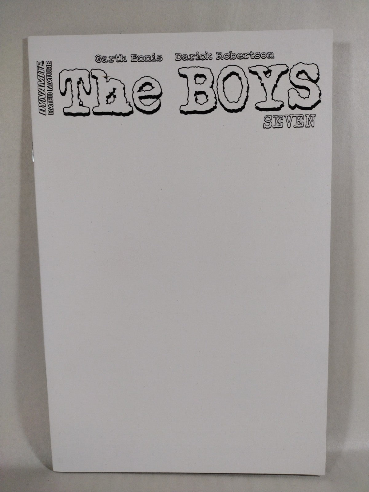 The Boys #7 (2023) Dynamite Comic Blank Sketch Variant Cover New NM