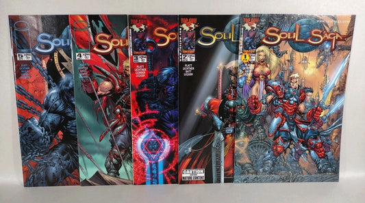 Soul Saga (2000) Complete Stephen Platt Top Cow Image Comic Set #1-5 VF-NM