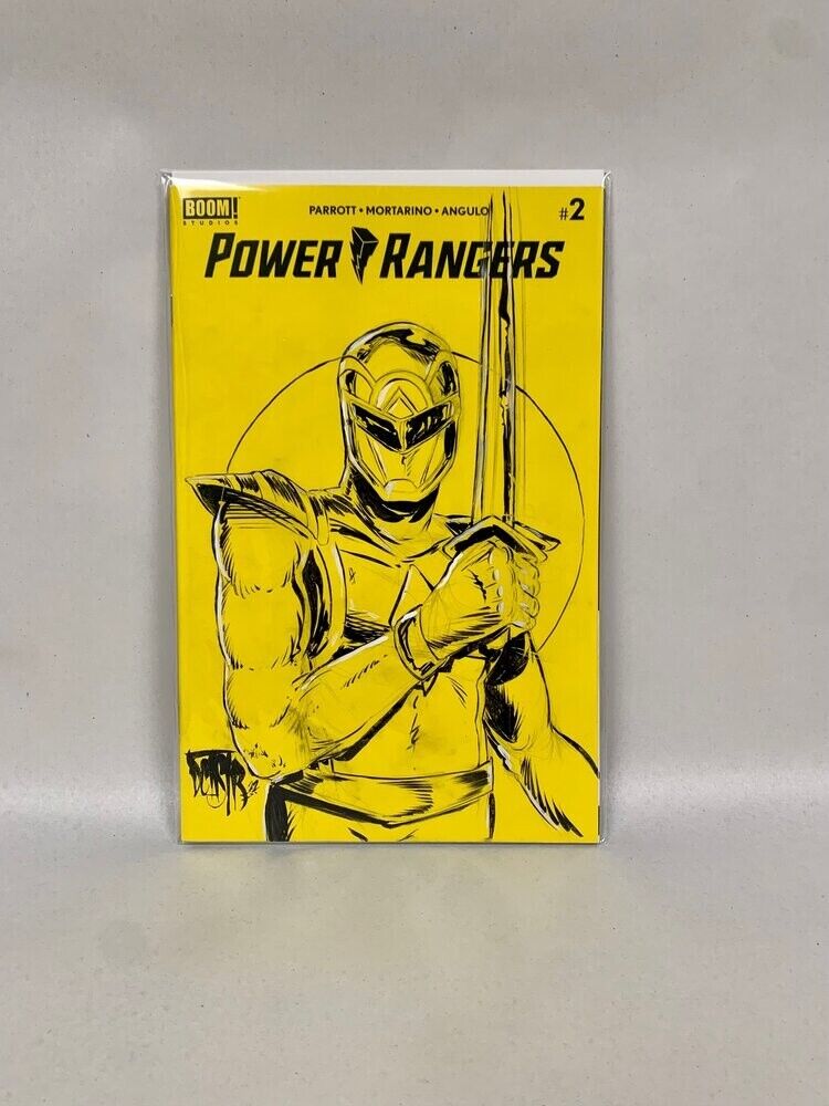 Power Rangers #2 Blank Cover Comic ( 2020)  w Original Red Ranger Art DCastr