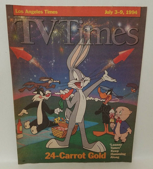 TV Times (1994, Los Angeles) July 3-9 Looney Tunes Cover Tiny Toons Intro 