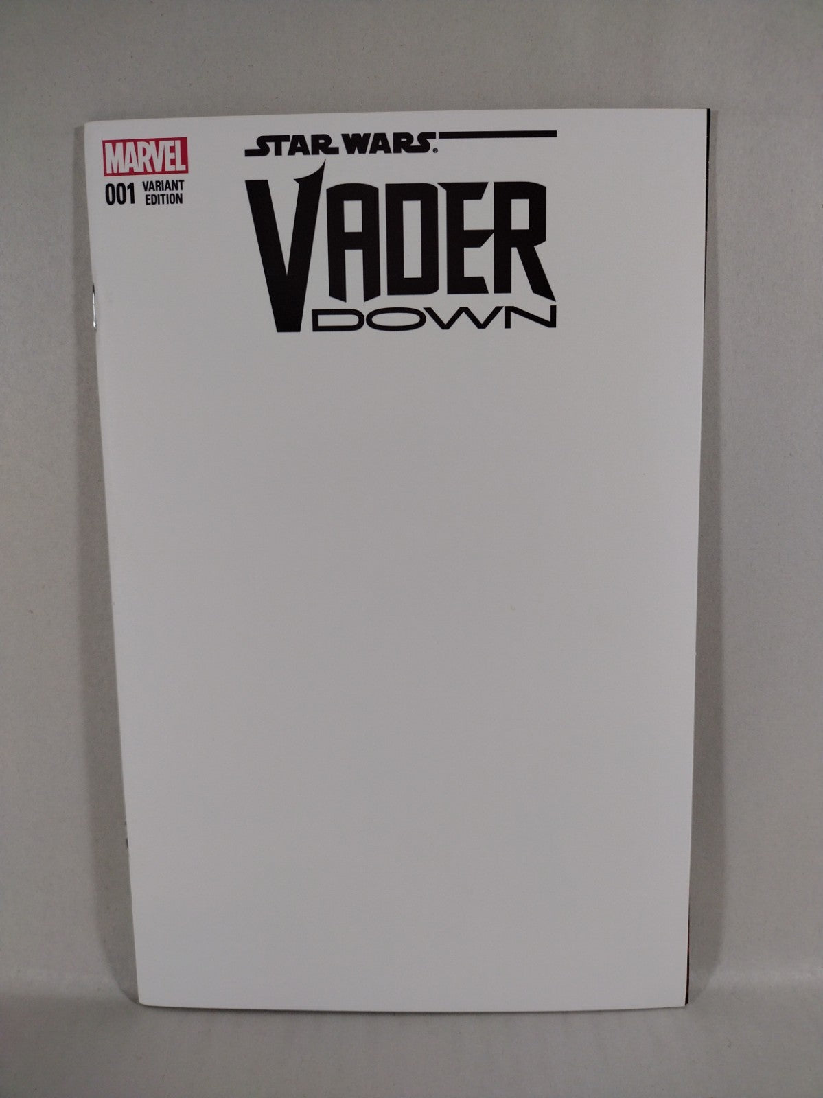 Star Wars Darth Vader Down #1 (2016) Marvel Blank Sketch Variant Comic Cover NM