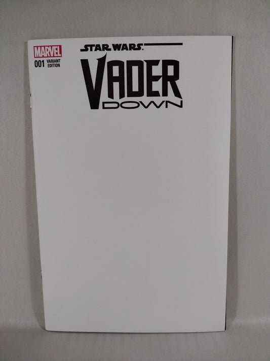 Star Wars Darth Vader Down #1 (2016) Marvel Blank Sketch Variant Comic Cover NM