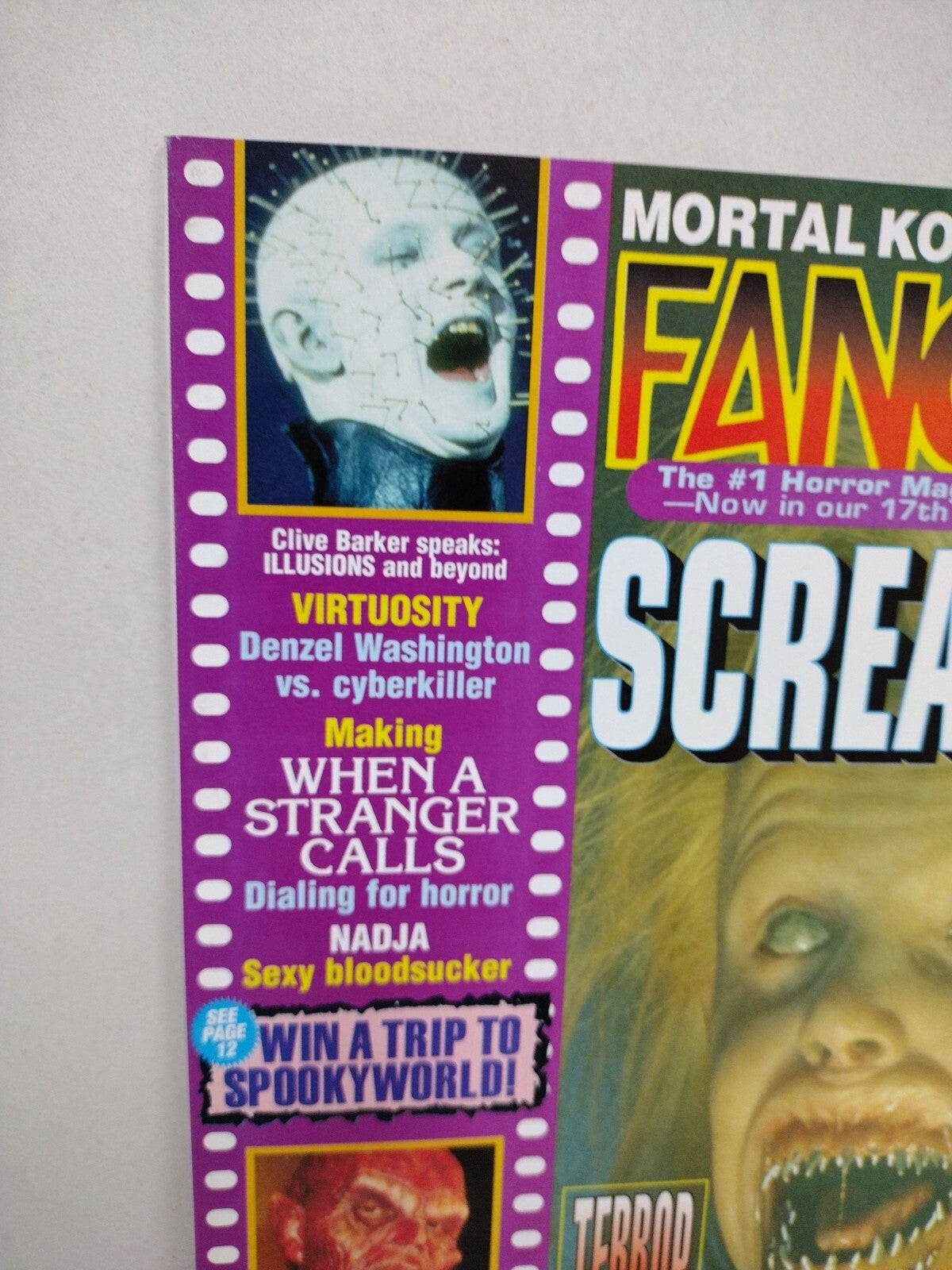 FANGORIA Magazine 146 (1996) Screamers Virtuosity Clive Barker Nadja Xtro 3 VF