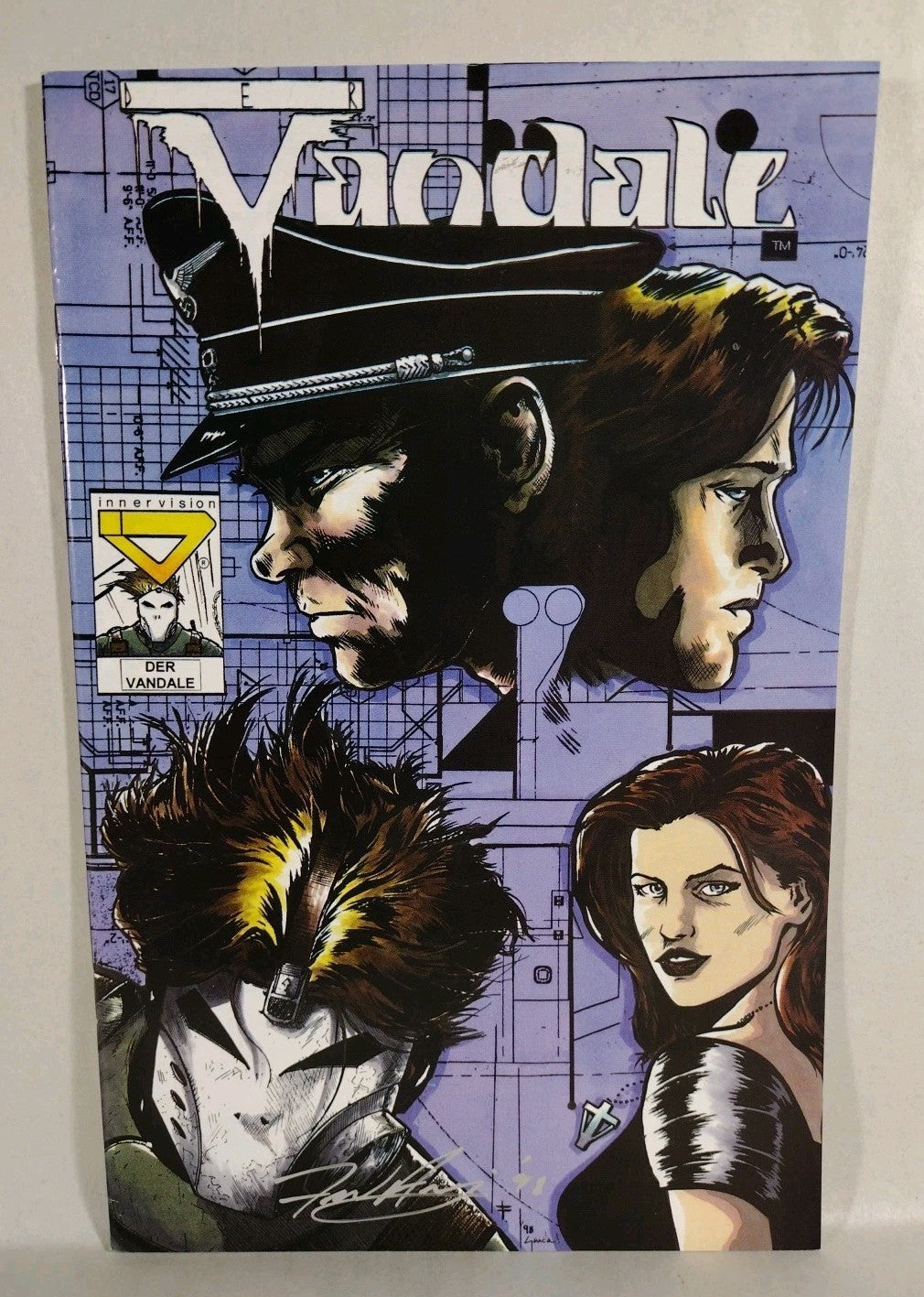 Der Vandale #1 2 (1996) Innervison Comic Set Signed Fred Antonacci VF-NM