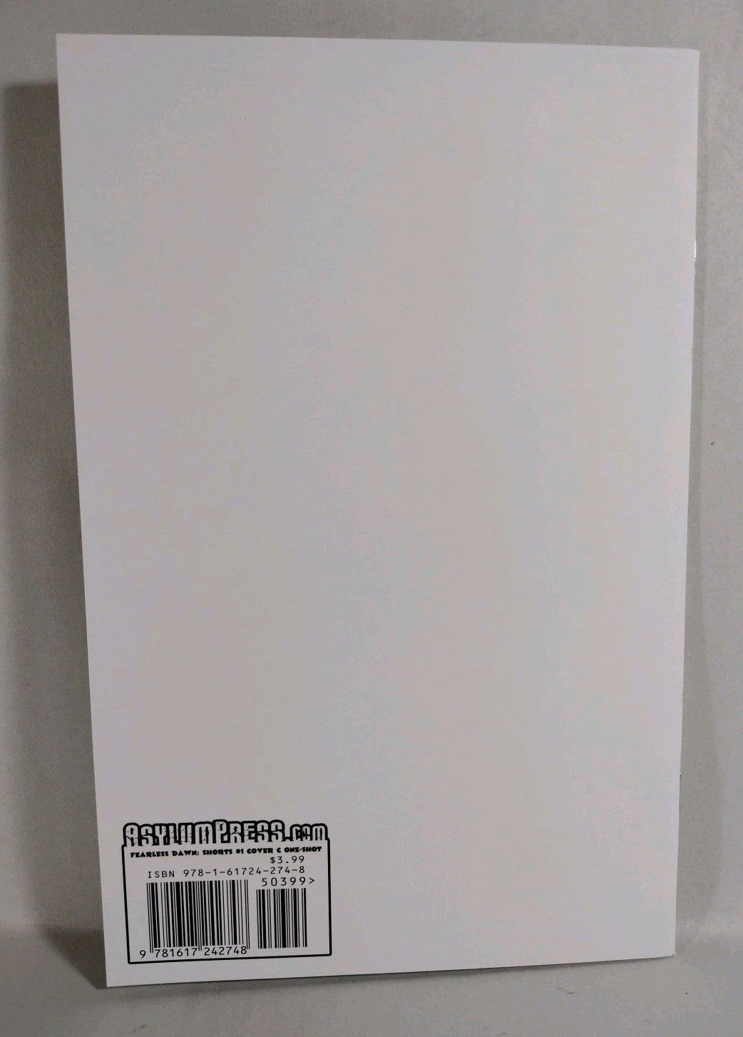 Fearless Dawn Shorts #1 (2022) Asylum Press Blank Sketch Variant Cover Comic NM