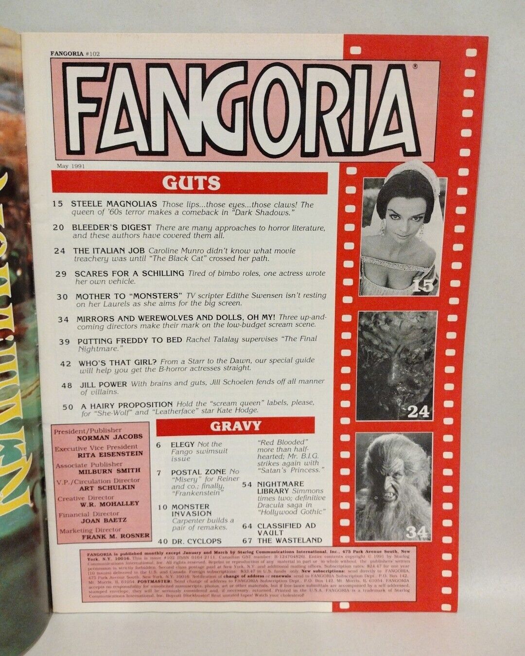 FANGORIA Magazine #102 (1991) Women Of Horror Scream Queens Issue NMOES