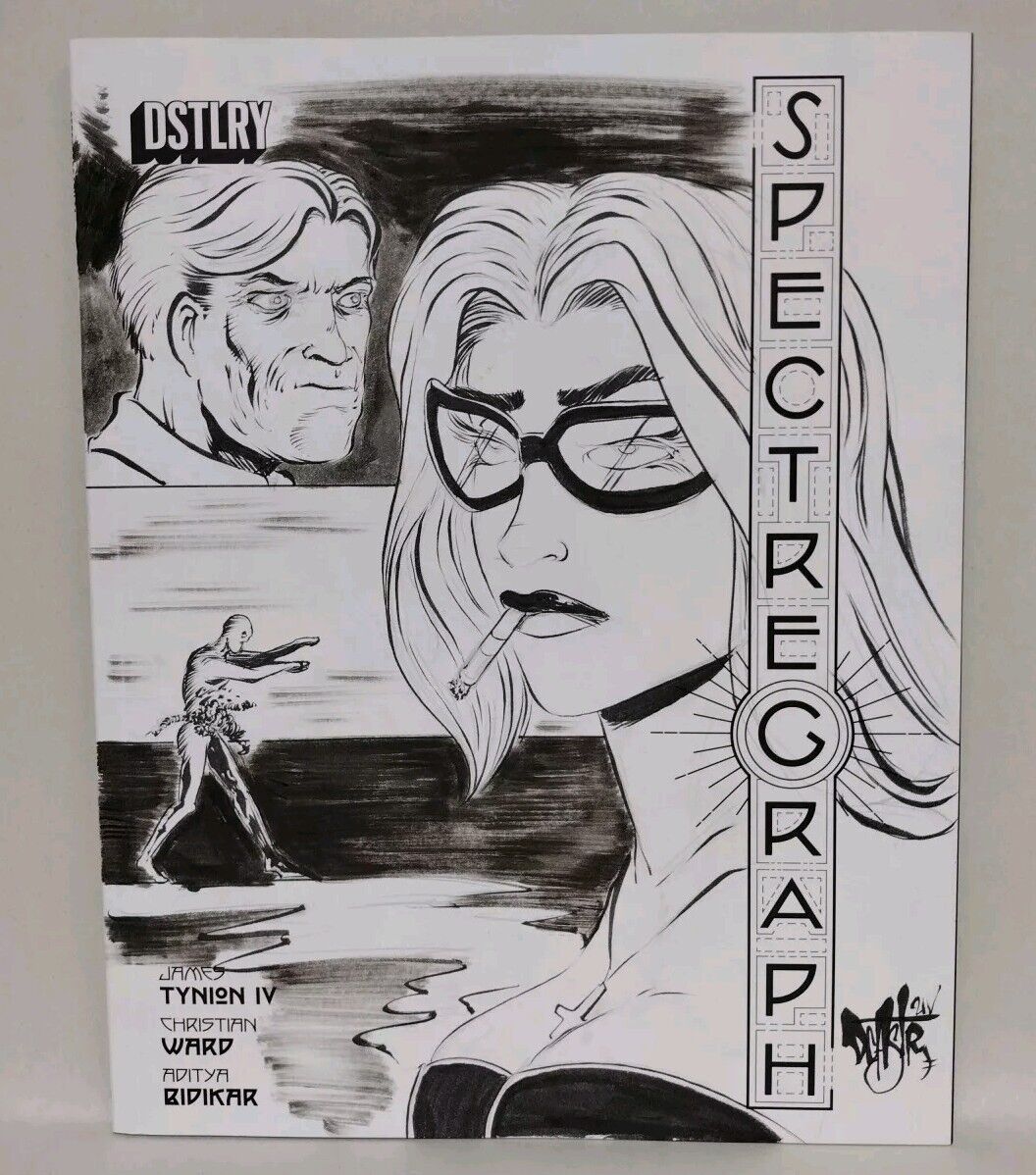 Spectregraph #1 (2024) Dstlry Comic Magazine Sketch Cover Variant W Original Art