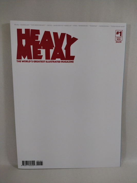 Heavy Metal Magazine #1 (2025) Legacy #321 Blank Sketch Cover Variant New NM