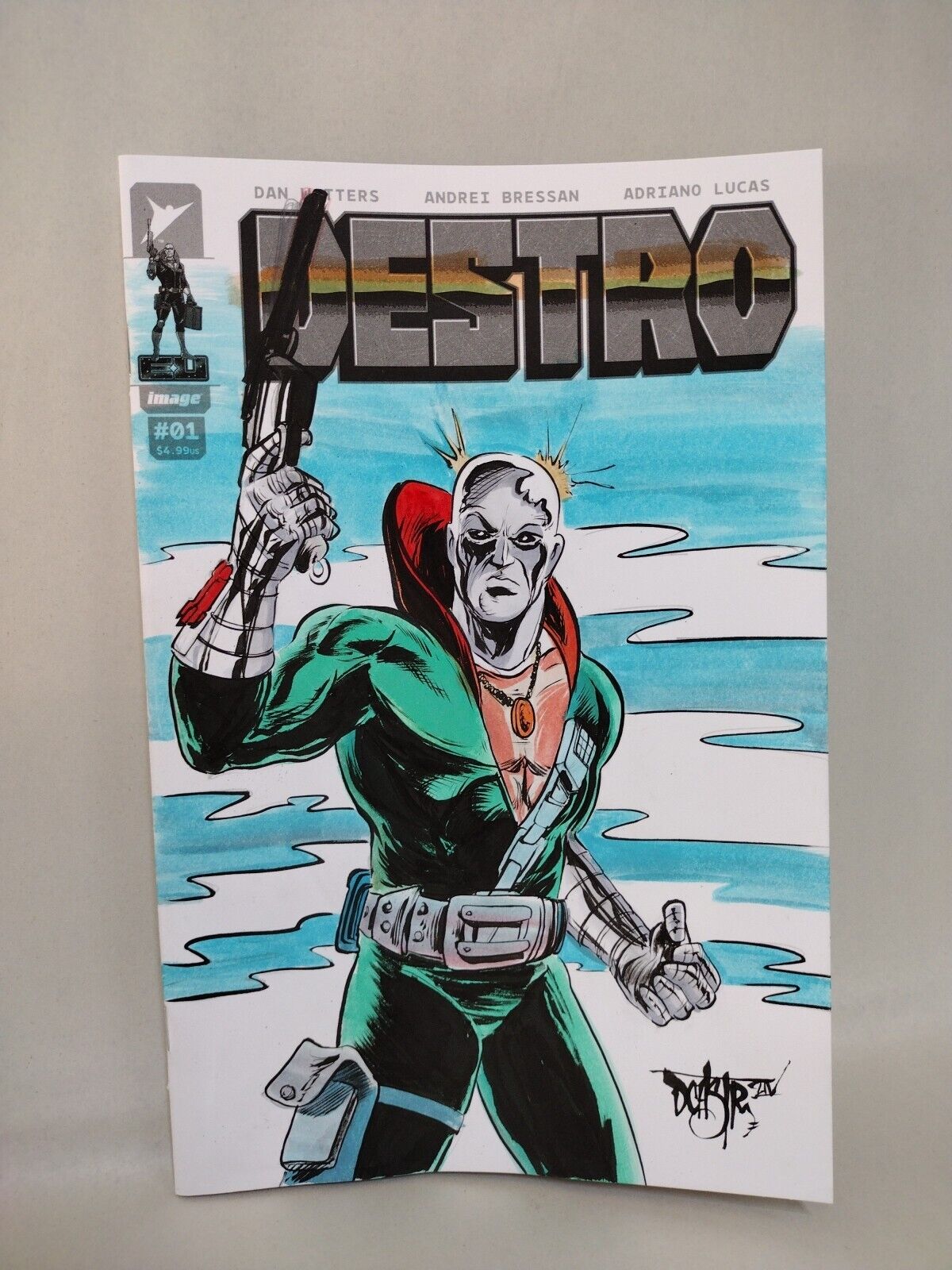 Destro #1 (2024) Image Skybound Comic Sketch Variant W Original Dave Castr Art