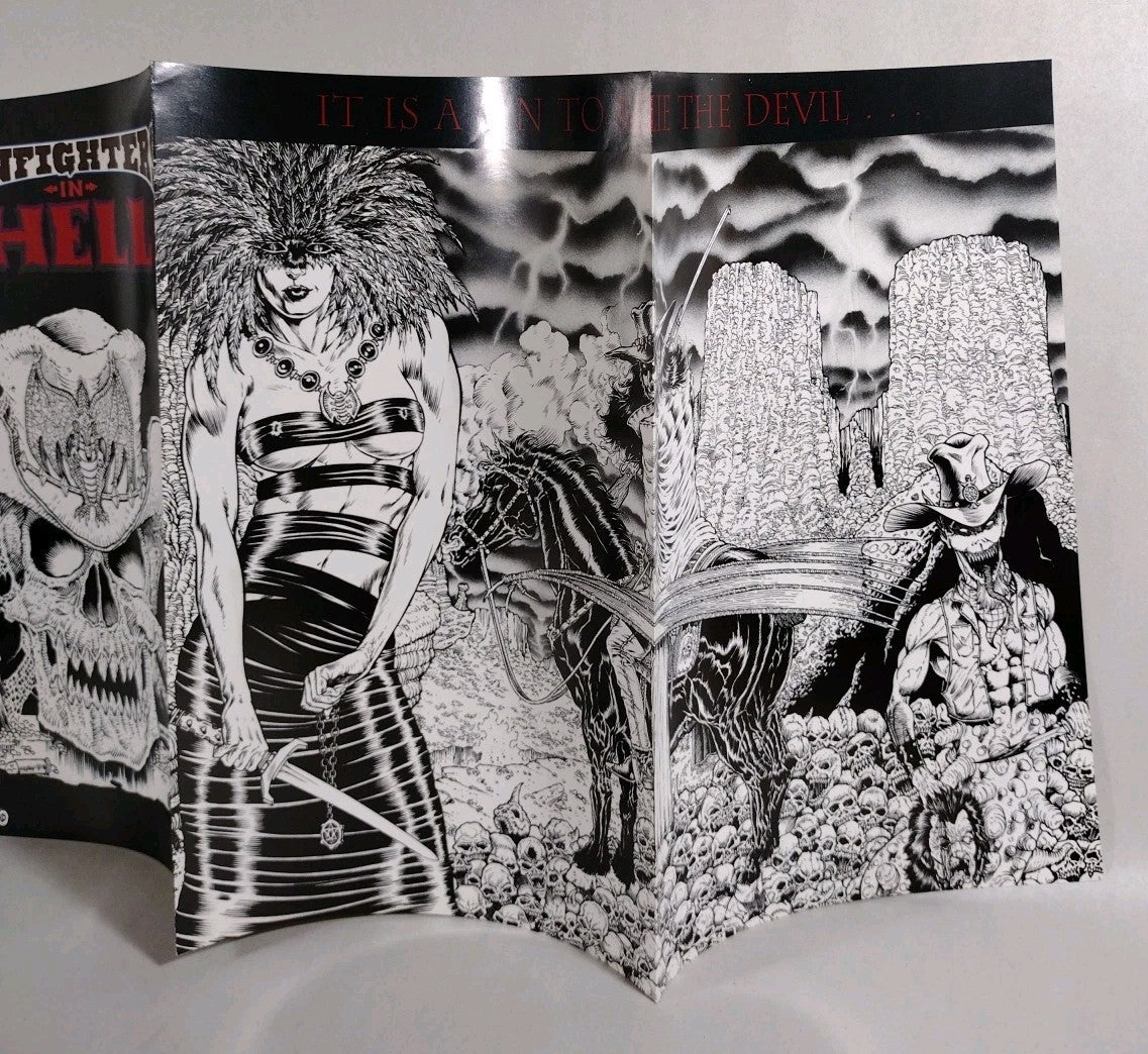 Gunfighters In Hell (1993) Rebel Studios Joe Vigil Comic Lot Set #1 2 4 5