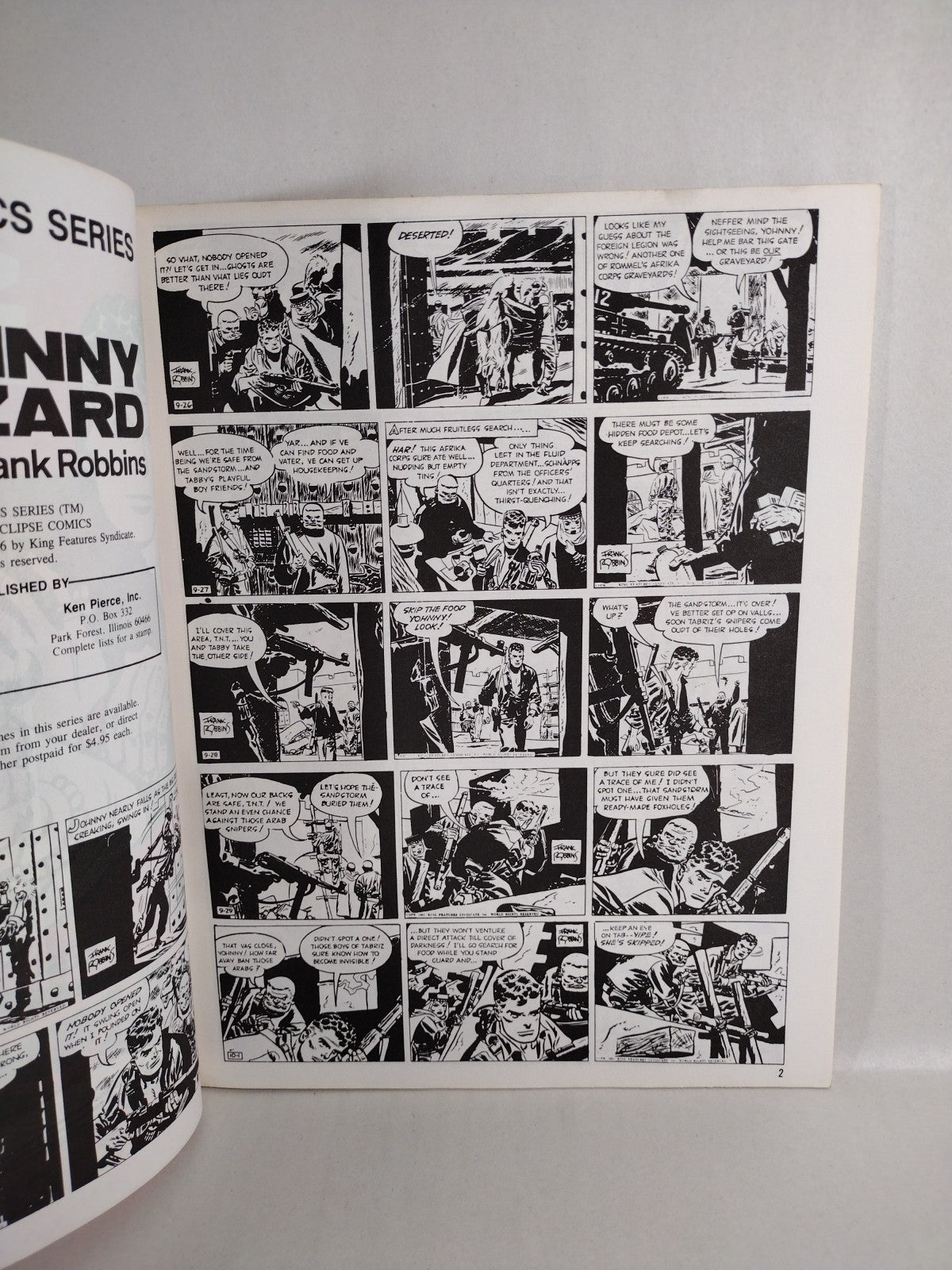 JOHNNY HAZARD (1986) U S Classics Series Frank Robbins Comic Magazine Lot #9 10