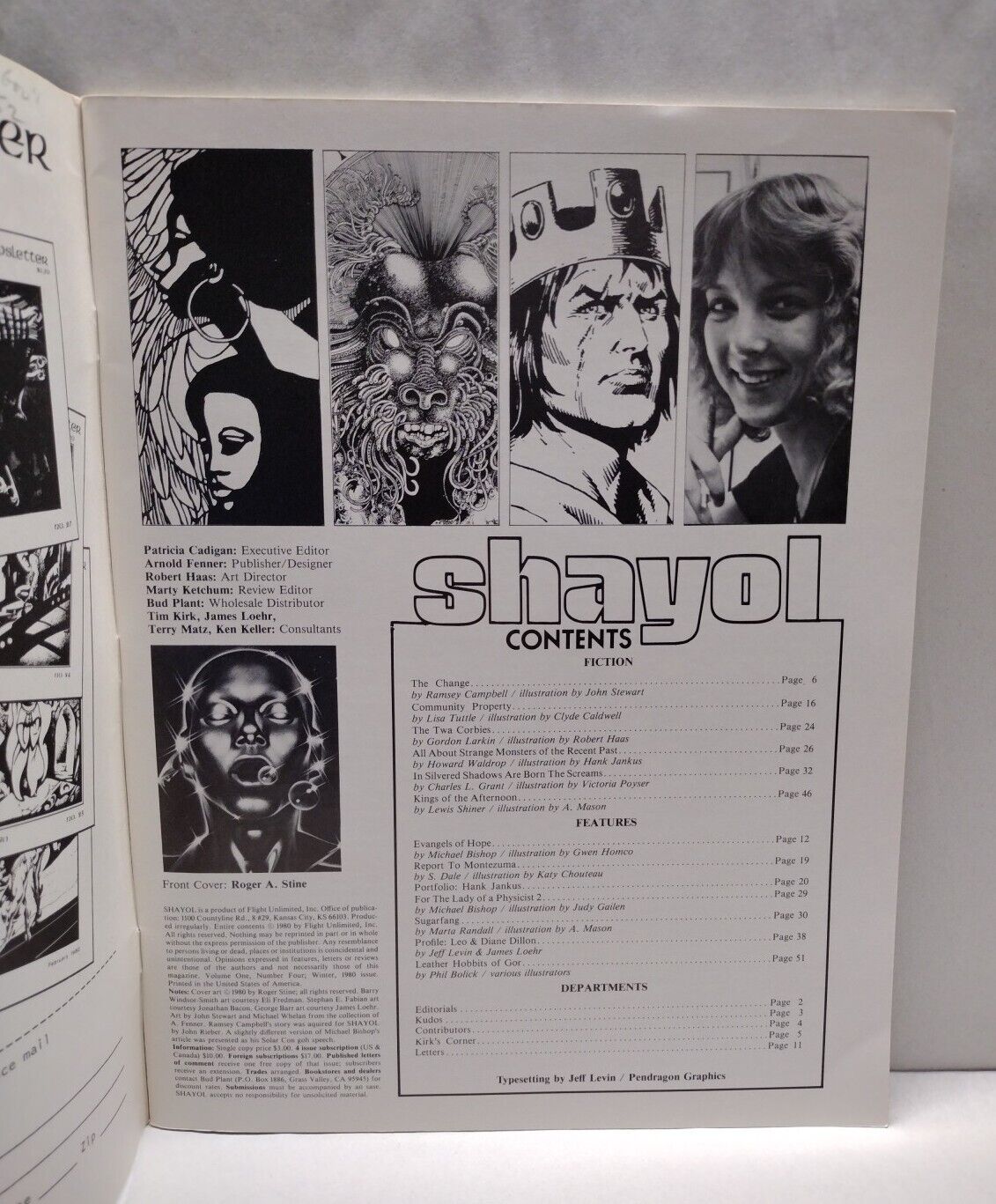 Shayol Magazine #4 (1980) Flight Unlimited Fanzine Gloss Pages RA Stine Cover