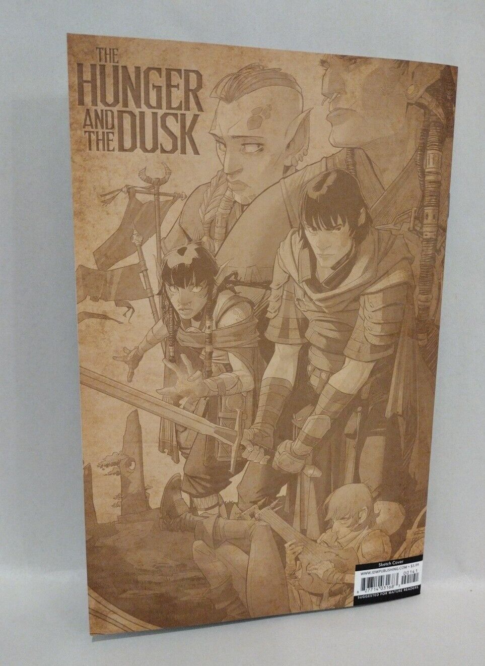 Hunger And The Dusk #1 (2023) IDW Sketch Variant Cover Comic W Original Art COA