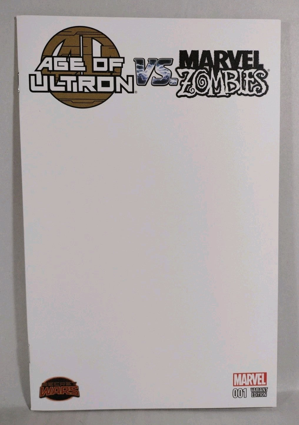 Age Of Ultron Vs Marvel Zombies #1 (2015) Marvel Comic Blank Variant Cover NM