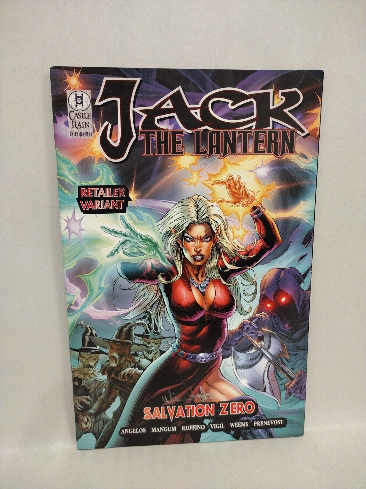 Jack The Lantern Salvation Zero (2016) Castle Rain One-Shot Comic Lot Set Signed