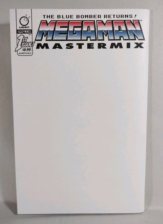Megaman Mastermix #1 (2018) UDON Capcom Blank Sketch Variant Cover Comic New NM