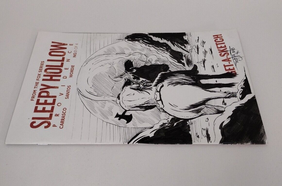 Sleepy Hollow Providence #1 (2015) Blank Sketch Cover W Original Art DCastr 