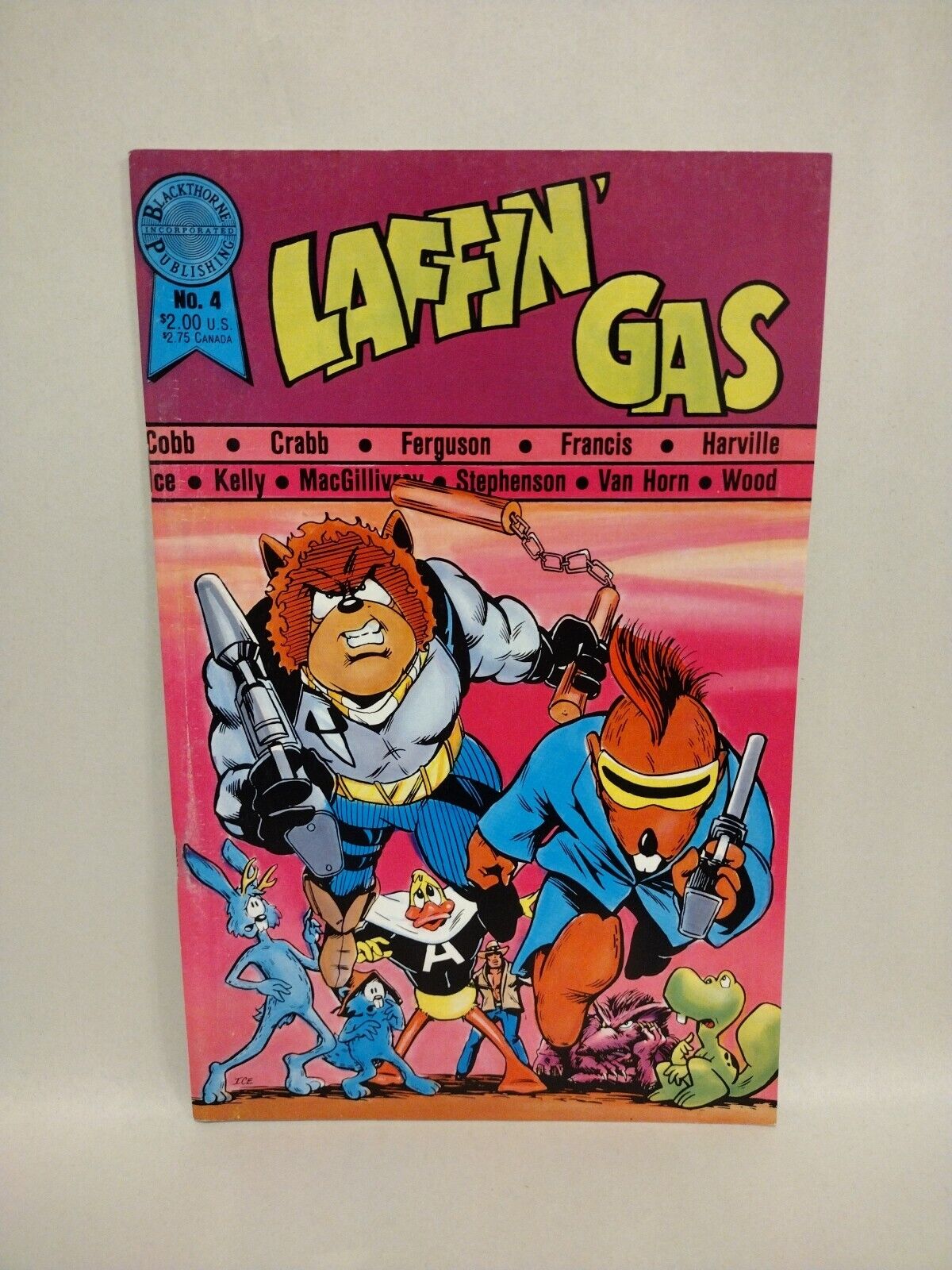 Laffin' Gas #1-5 7 (1986) Blackthorne Comic Parody Lot Cerebus Batman He-Man 