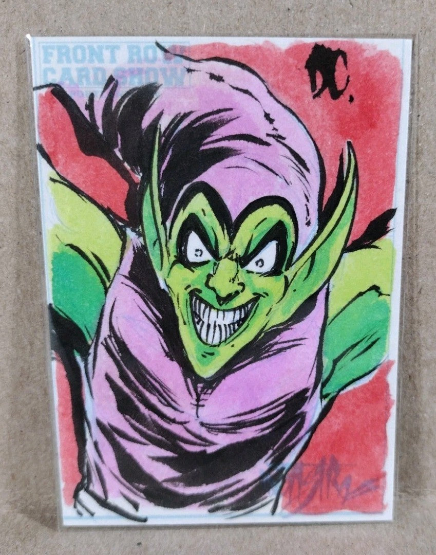 DCastr 2025 Front Row Show Exclusive Sketch Card W Original Green Goblin Art
