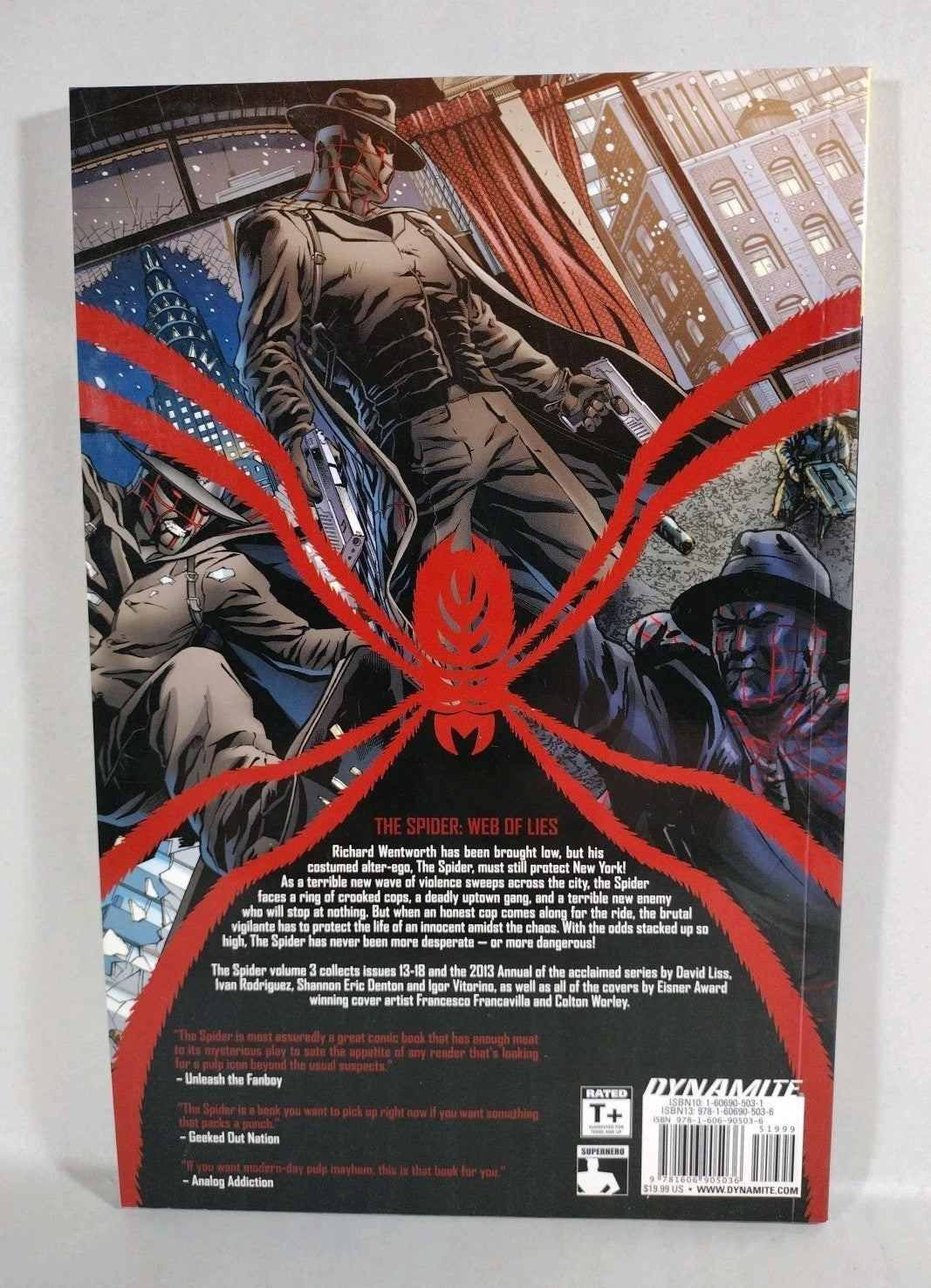 The Spider (2013) Dynamite Comics TPB Vol 3 David Liss Crime Noir New