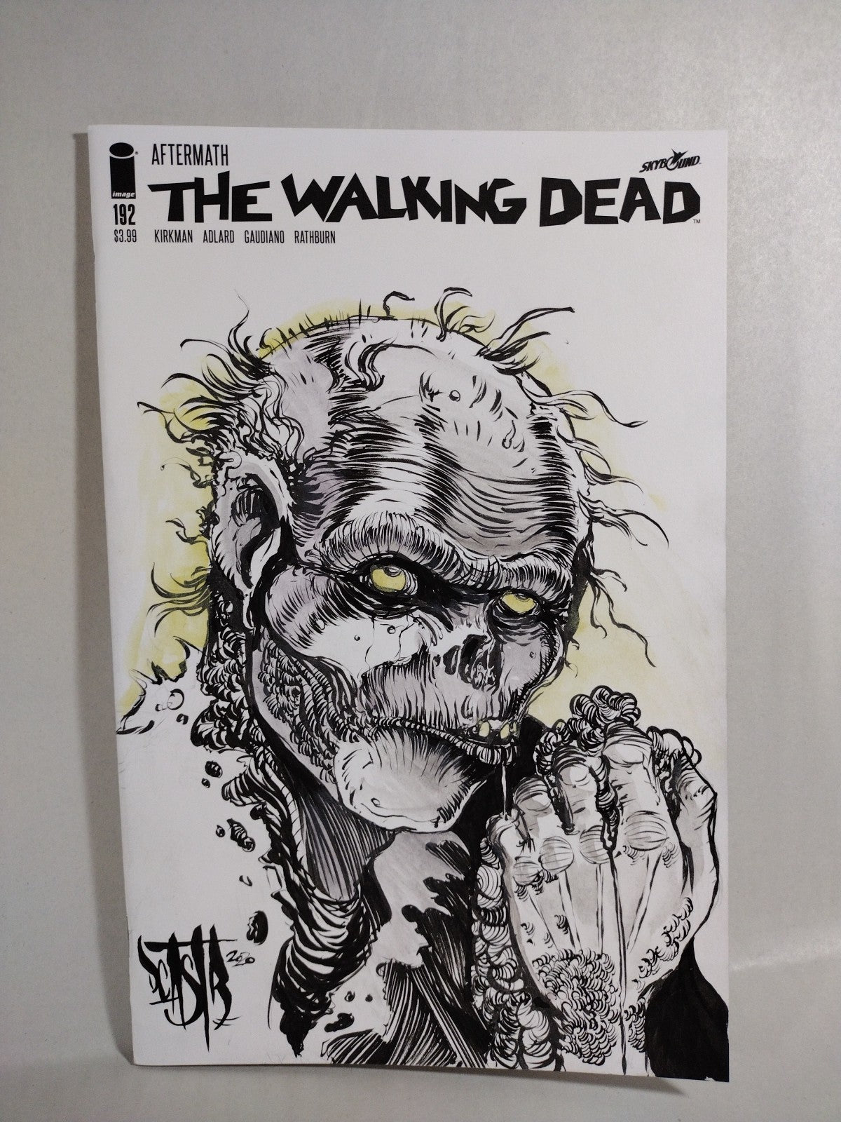 WALKING DEAD #192 (2019) Image Comic Sketch Cover w Original Dave Castr Art