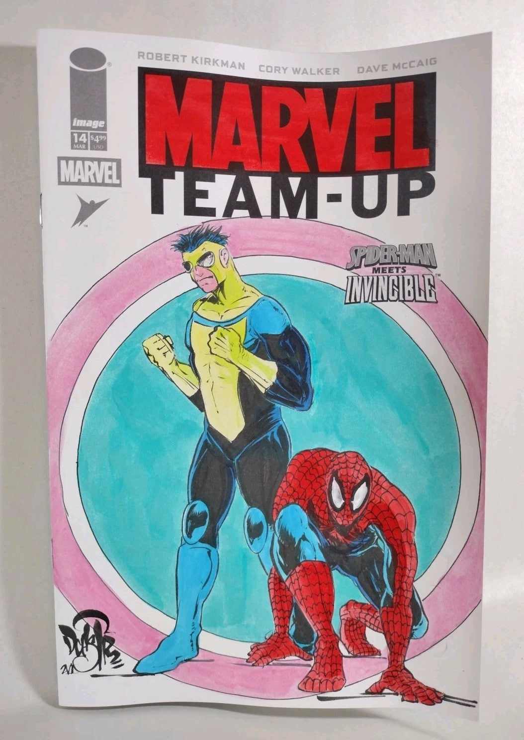 Marvel Team-Up #14 (2026) Image Comic Sketch Cover W Original Dave Castr Art