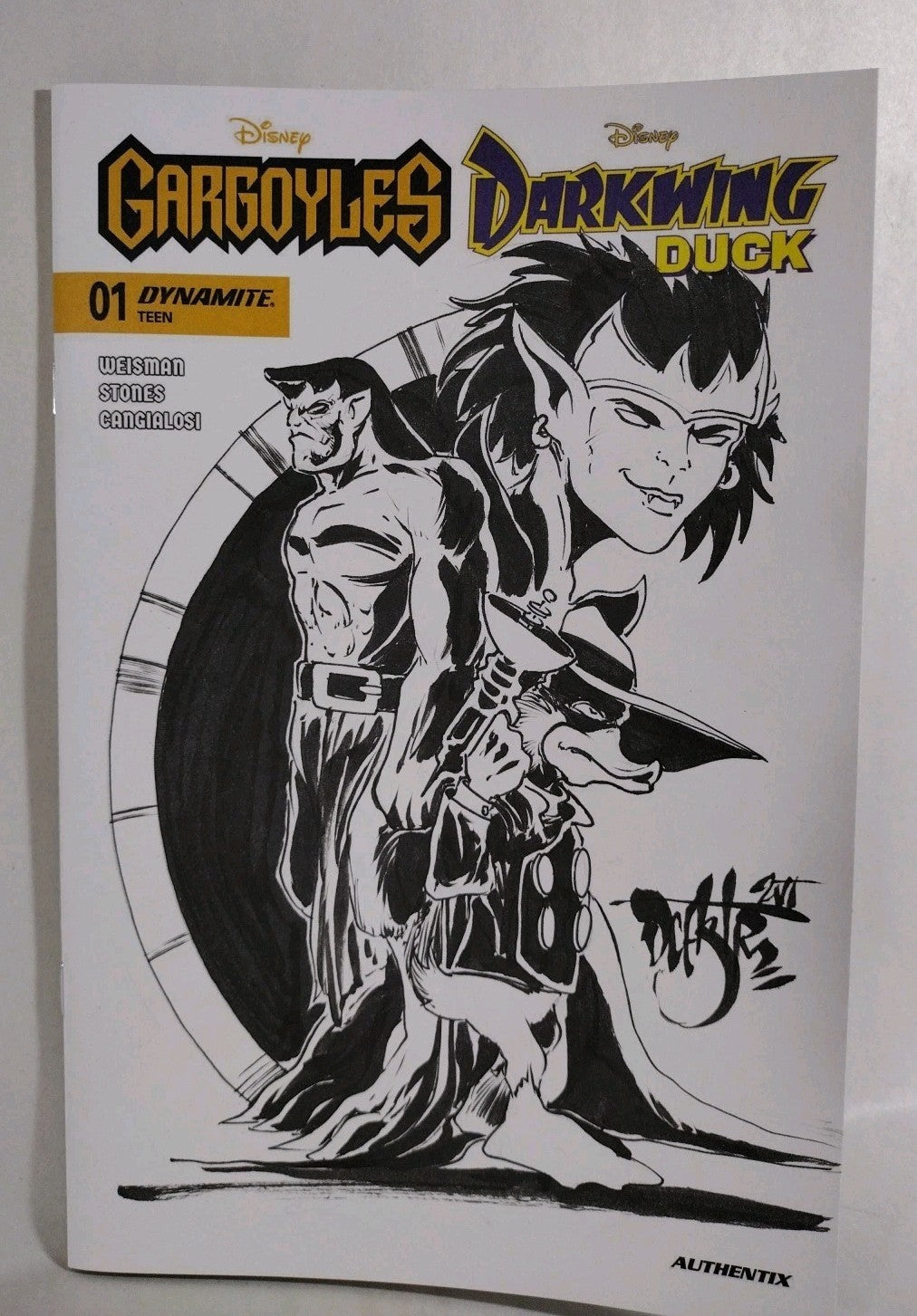 Gargoyles Darkwing Duck #1 (2026) Dynamite Sketch Variant W Original DCastr Art