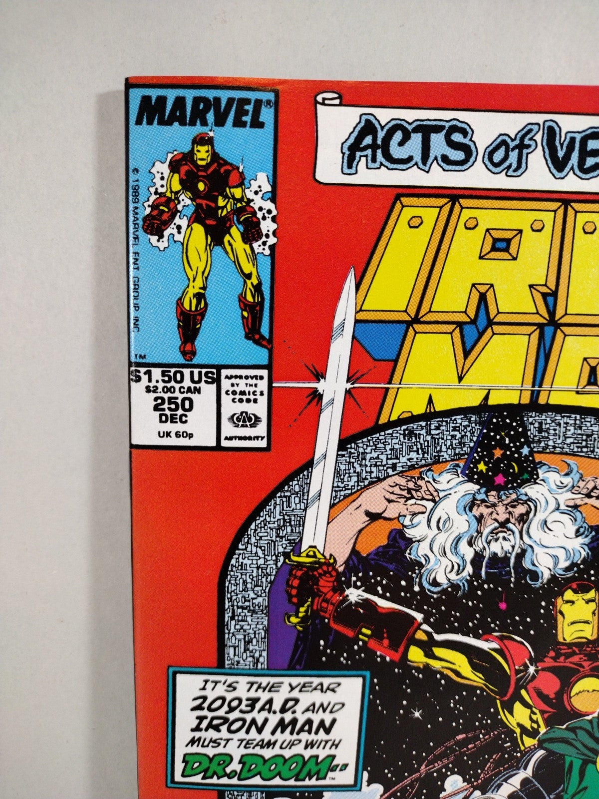 Iron Man (1989) Marvel Comic Lot #249 & 250 Vs Dr Doom Pt 1-2 VF-NM