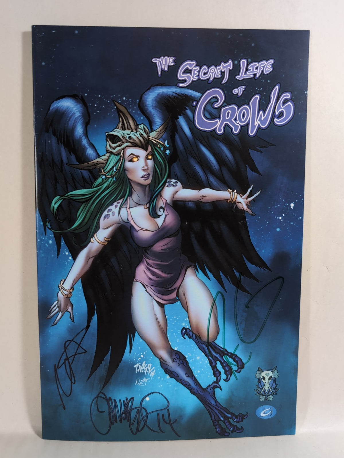 Secret Life Of Crows: Feather Into Flame (2014) Elysium Comic Signed 3X VF