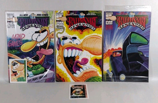 Ralph Snart Adventures Mind Games (1994) Complete Comic Mini-Series #1 2 3 DM
