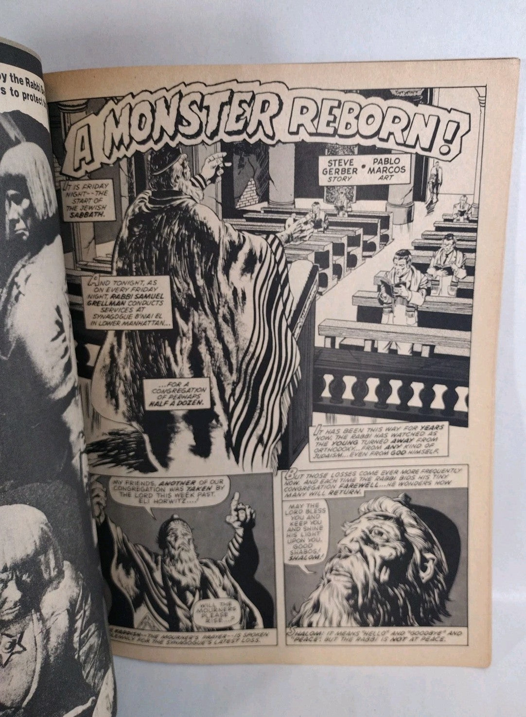 Monsters Unleashed Magazine #4 (1974) Marvel Curtis Werewolf Horror Reader Copy
