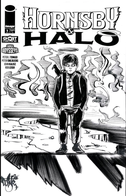 Hornsby & Halo 1 (2024) Ghost Machine Sketch Cover Var W Original Dave Castr Art