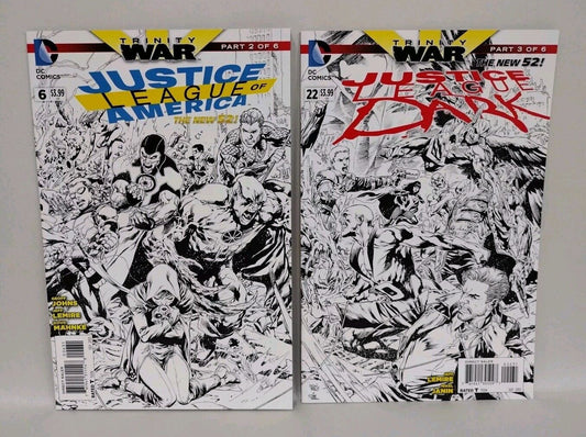 Justice League America Dark (2013) DC Comic 6 22 Connecting 1:100 Variant Set NM