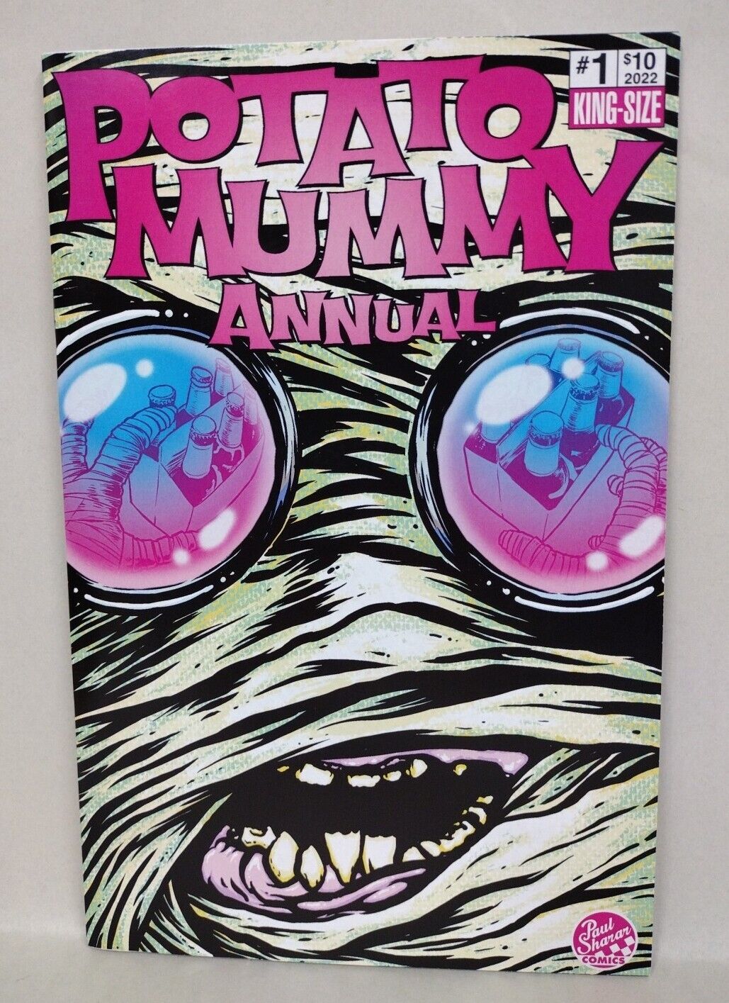 Potato Mummy Annual#1 (2022)Blank Cover Variant Comic W Original DCastr Art COA 