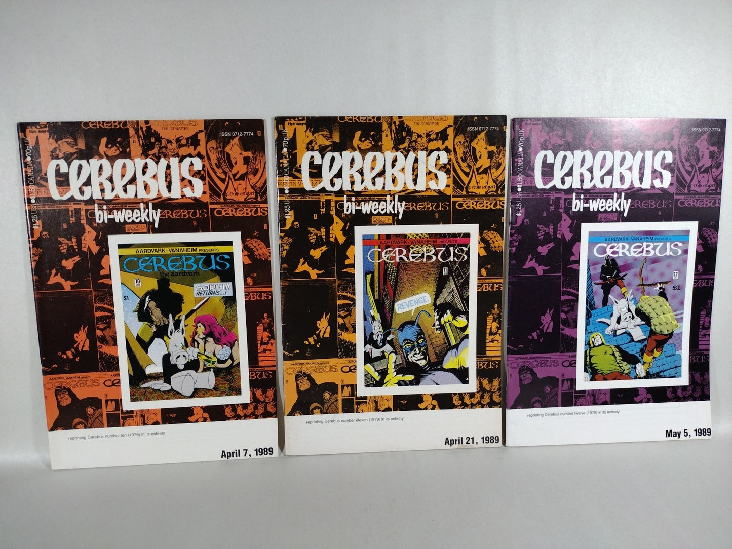 Cerebus Bi-Weekly (1988) Aardvark-Vanhiem Comic Lot #1-14 16 18 19 25 F-VF
